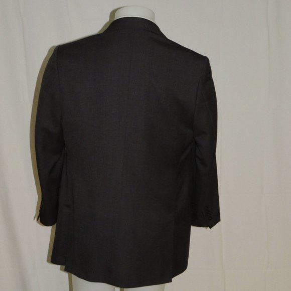 Ralph Lauren Purple Label Gray Birdseye 6x2 VTG Double Breasted Sport Coat 44R - Picture 8 of 11